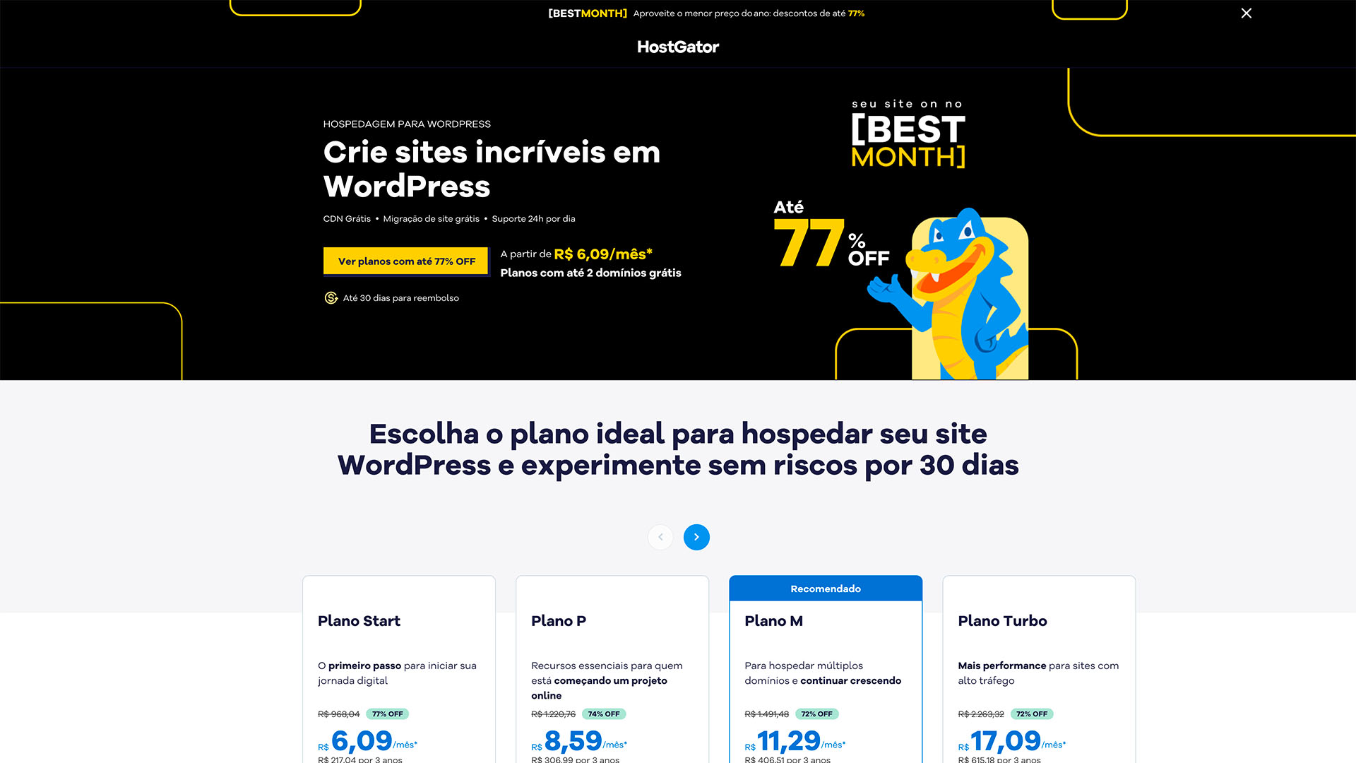 melhor hospedagem wordpress