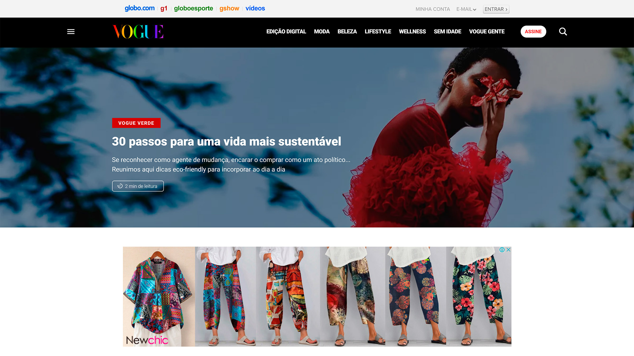 site desenvolvido com wordpress vogue