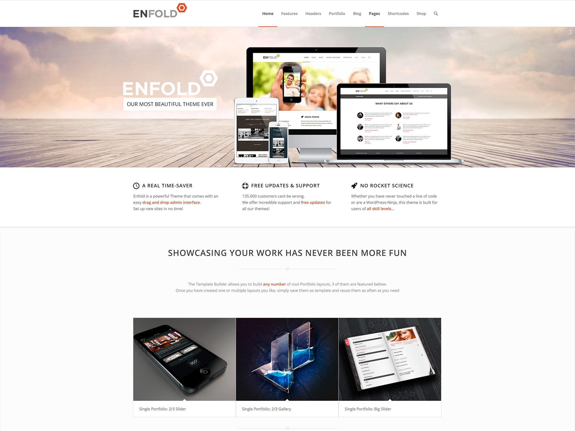 tema one page enfold