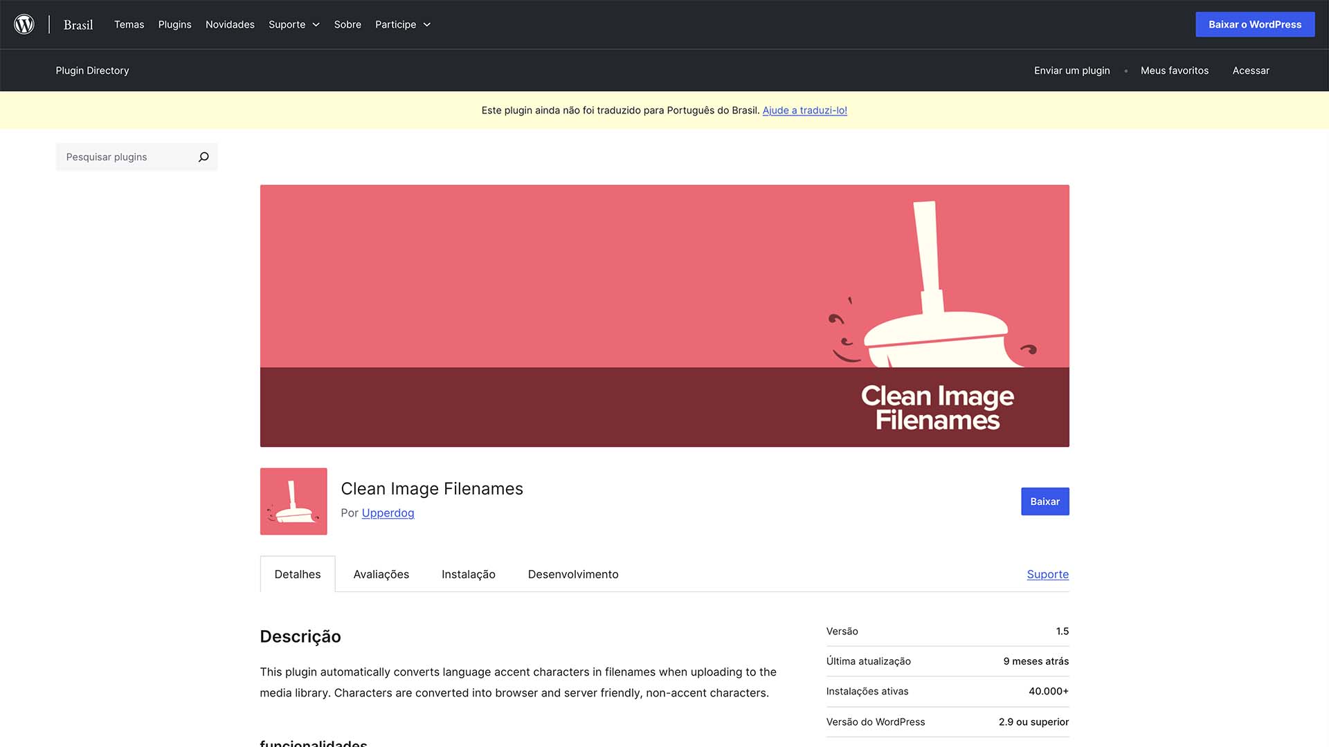 clean image filenames wordpress plugin