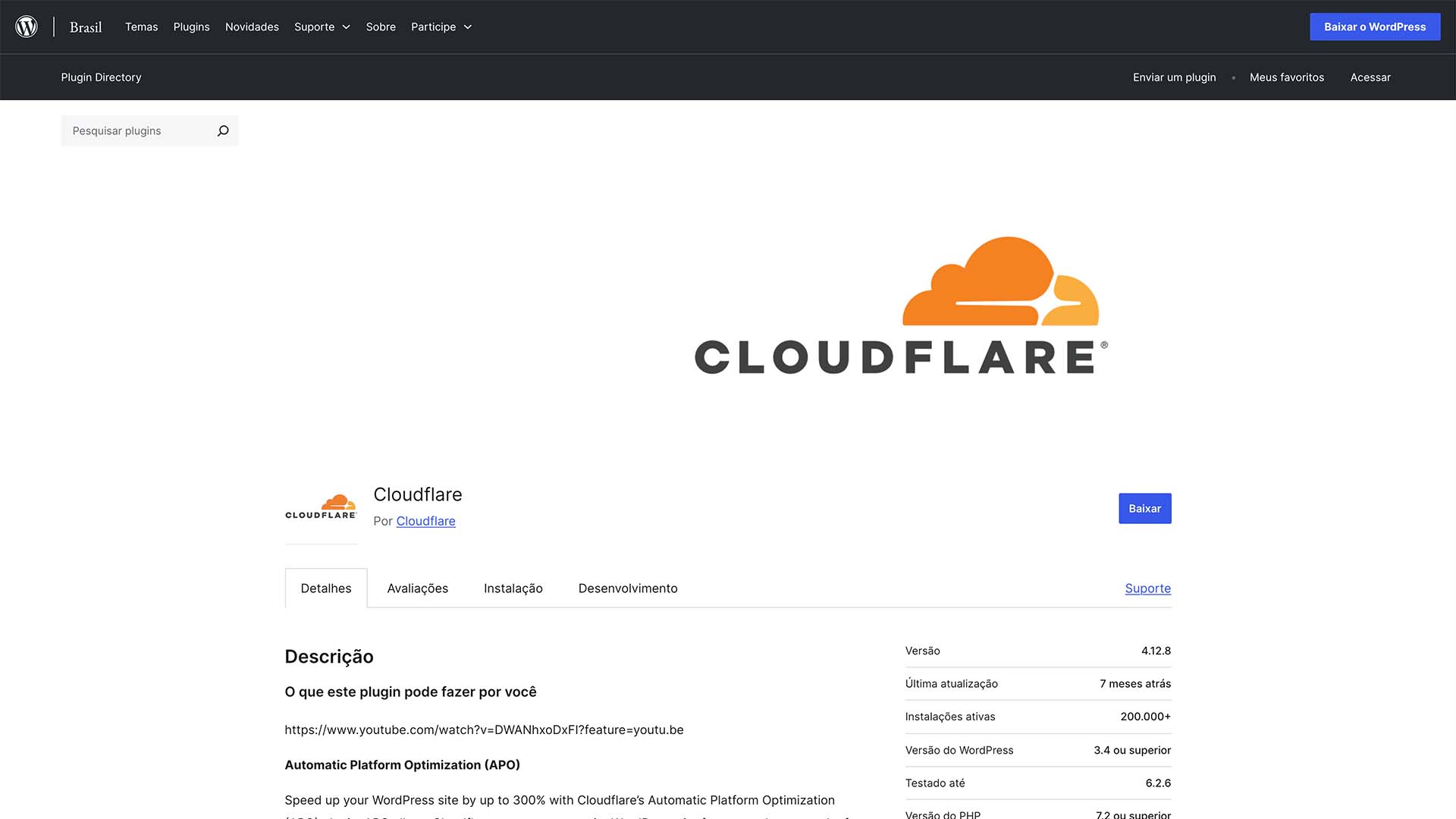 cloudflare plugin wordpress