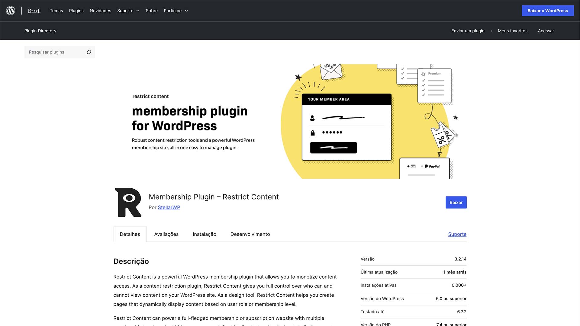 membership wordpress plugin