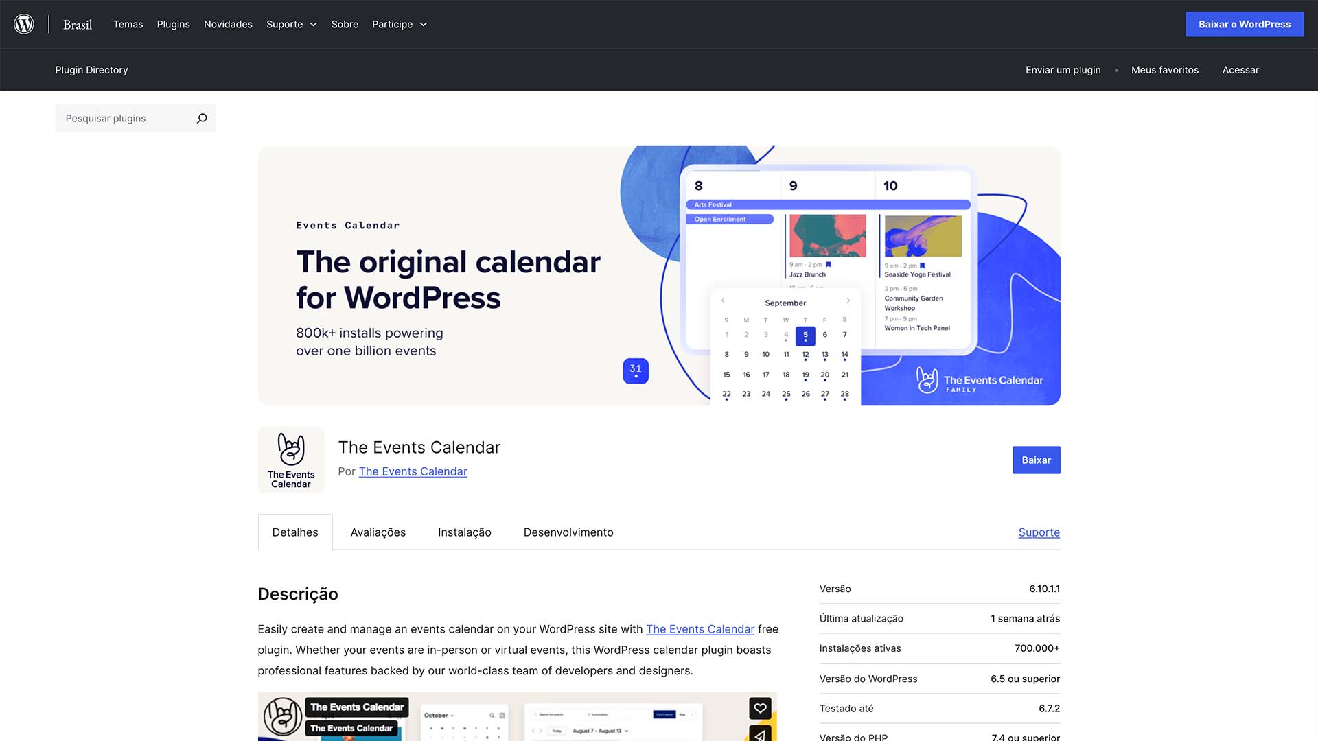 the events calendar wordpress plugins