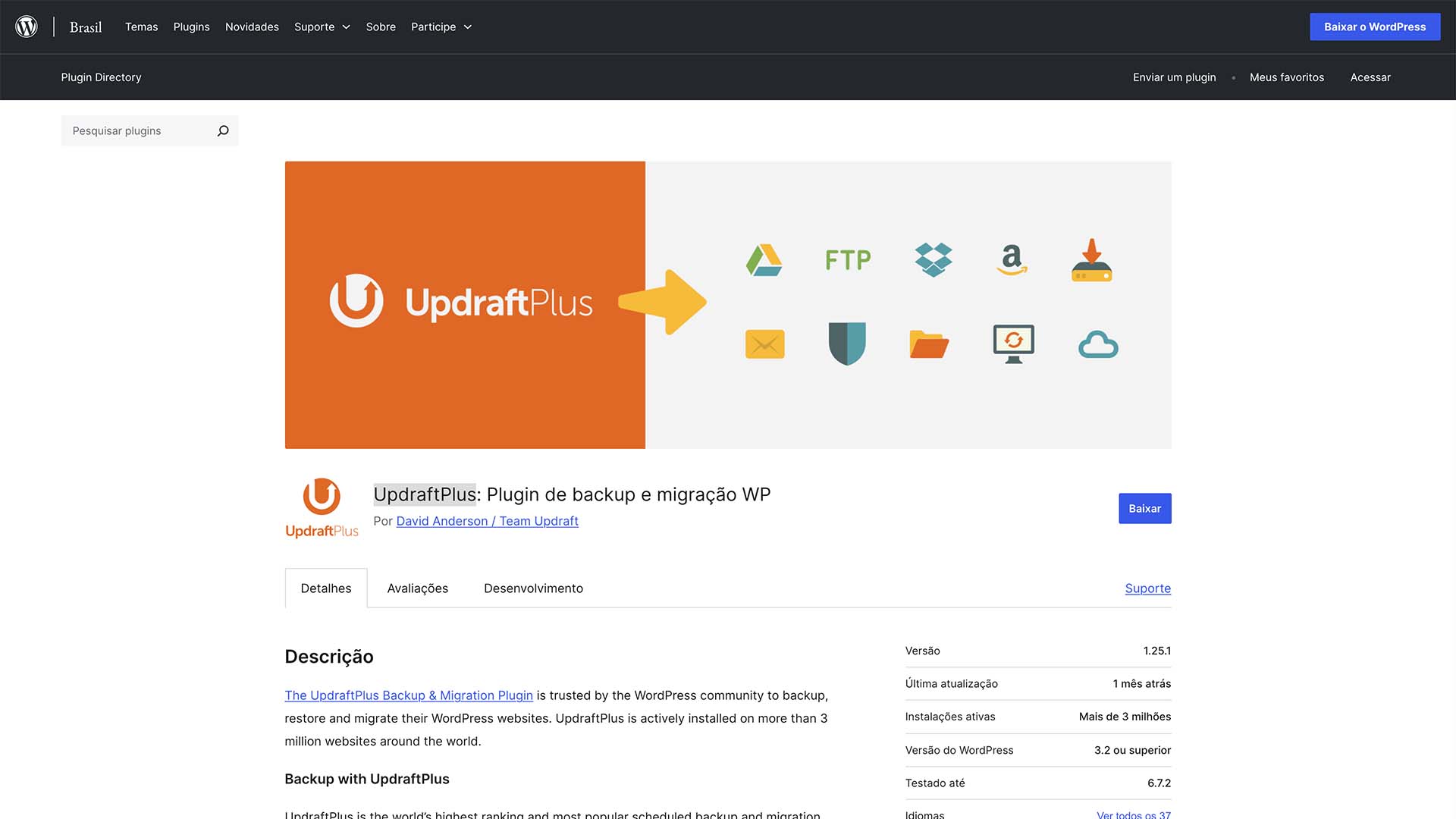 updraftplus plugin wordpress