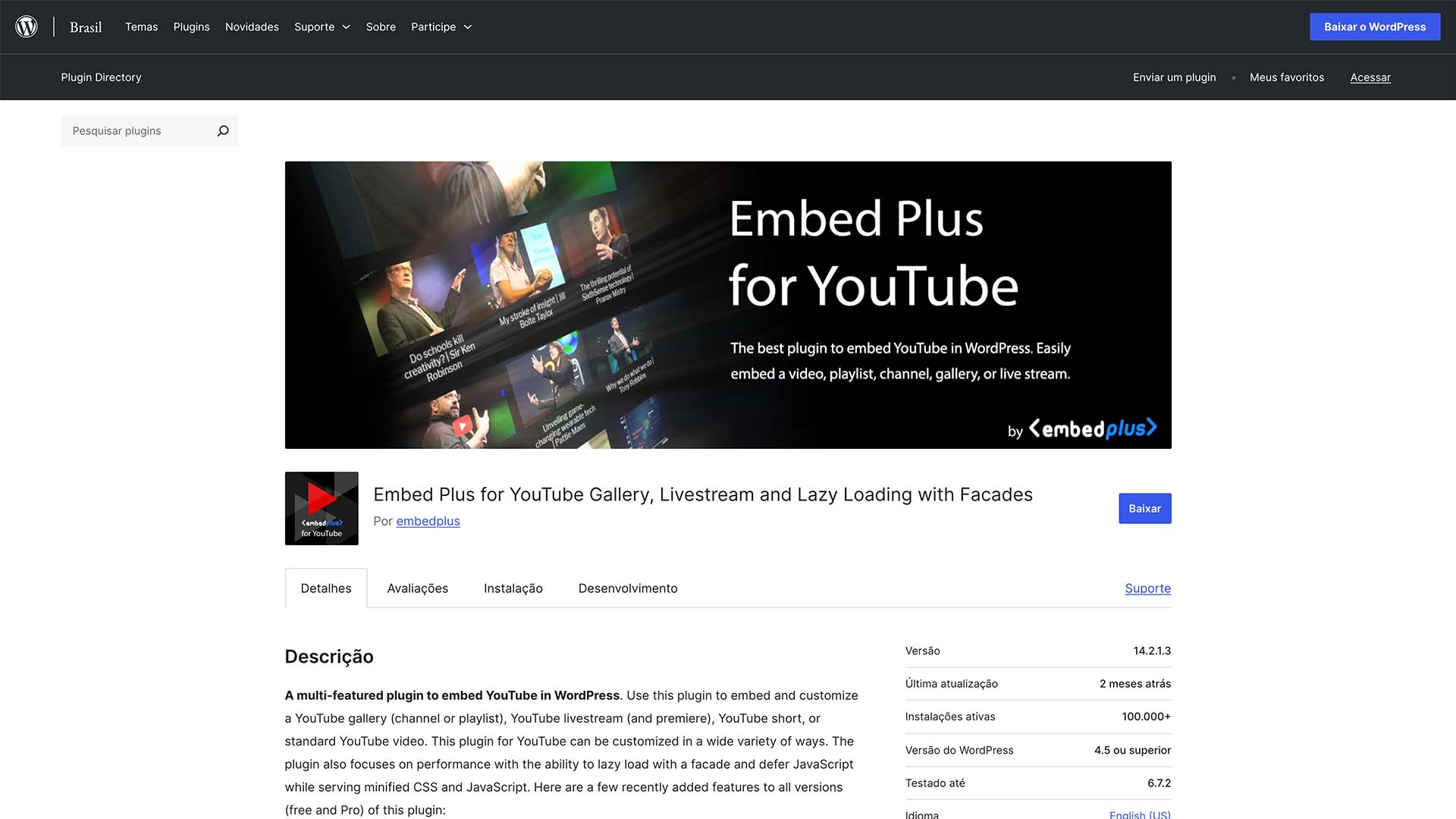 wordpress plugins embed plus for youtube