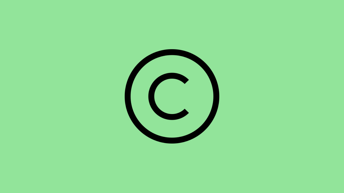 símbolo de copyright