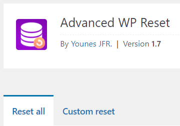 advanced wp reset