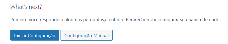 tipos de configuração do redirecionamento de página no WordPress