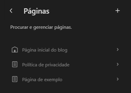 páginas