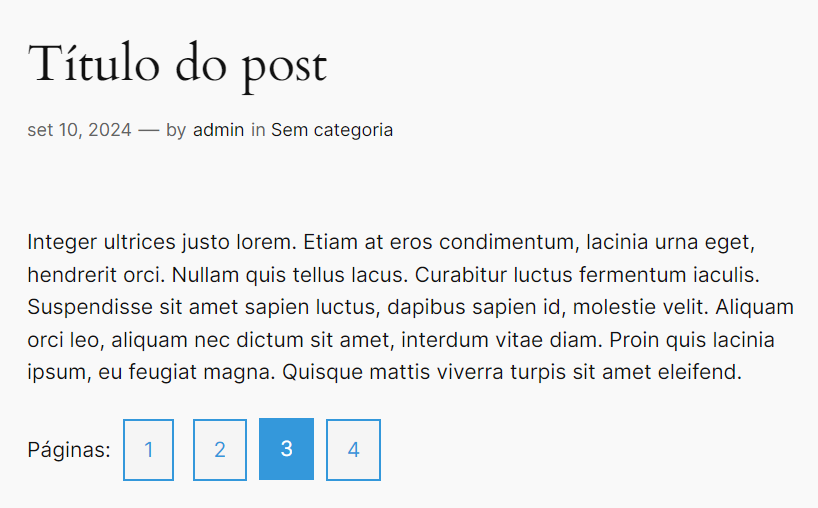 paginação de posts no WordPress