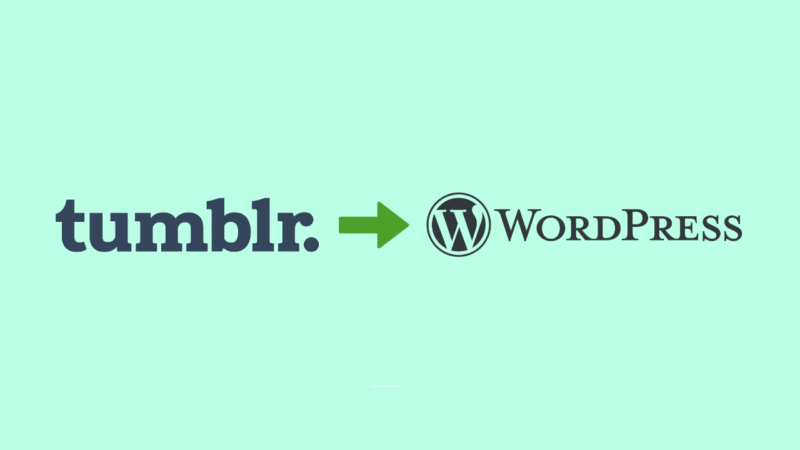 tumblr migração para o wordpress