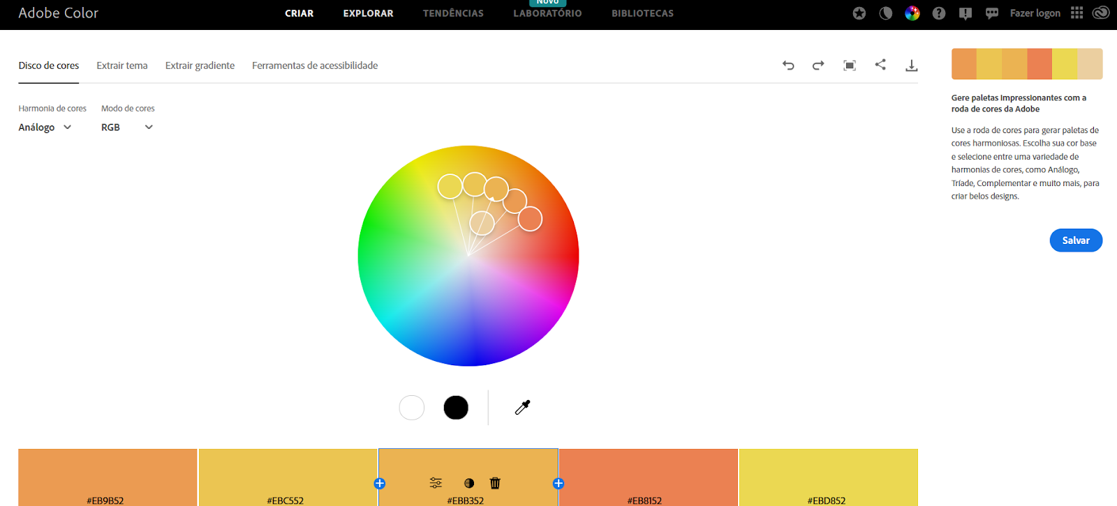 psicologia das cores com adobe color