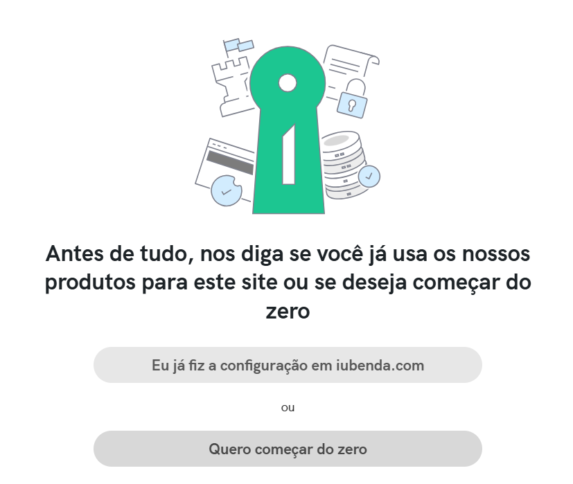 configuração da política de privacidade