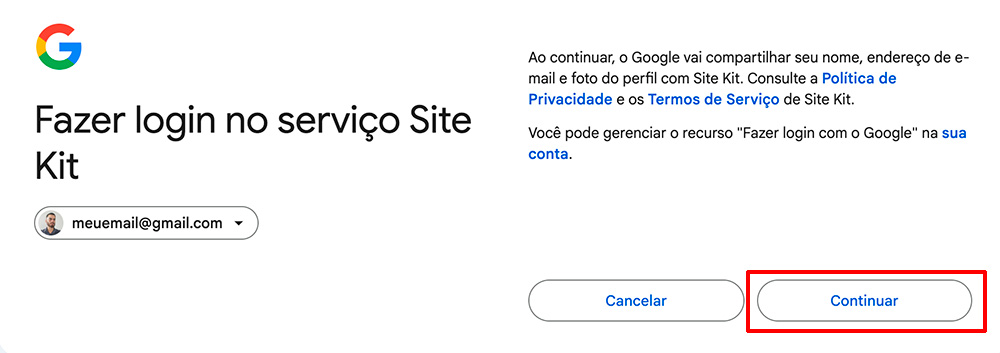 Configurar google adsense com sitekit wordpress 02