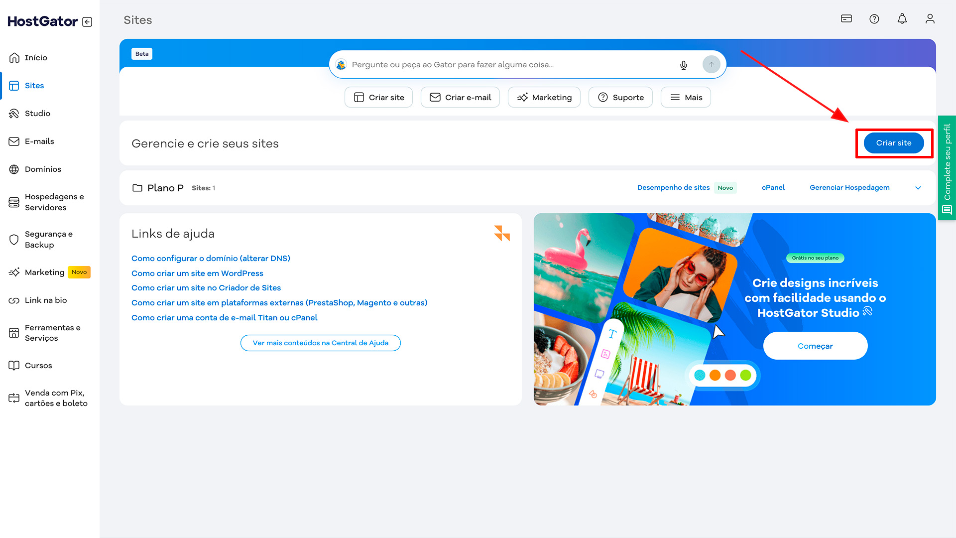 Como Criar um Site - Passo 13