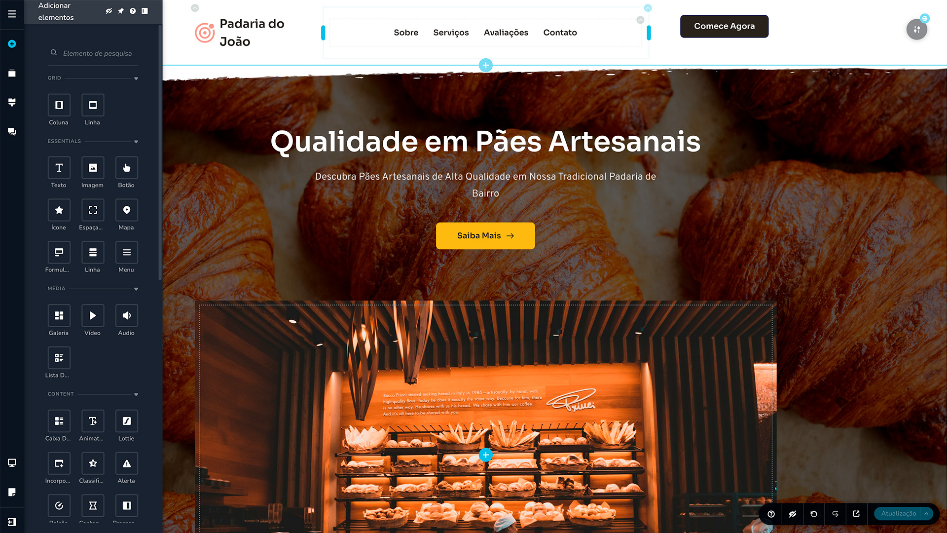 criador de sites hostgator