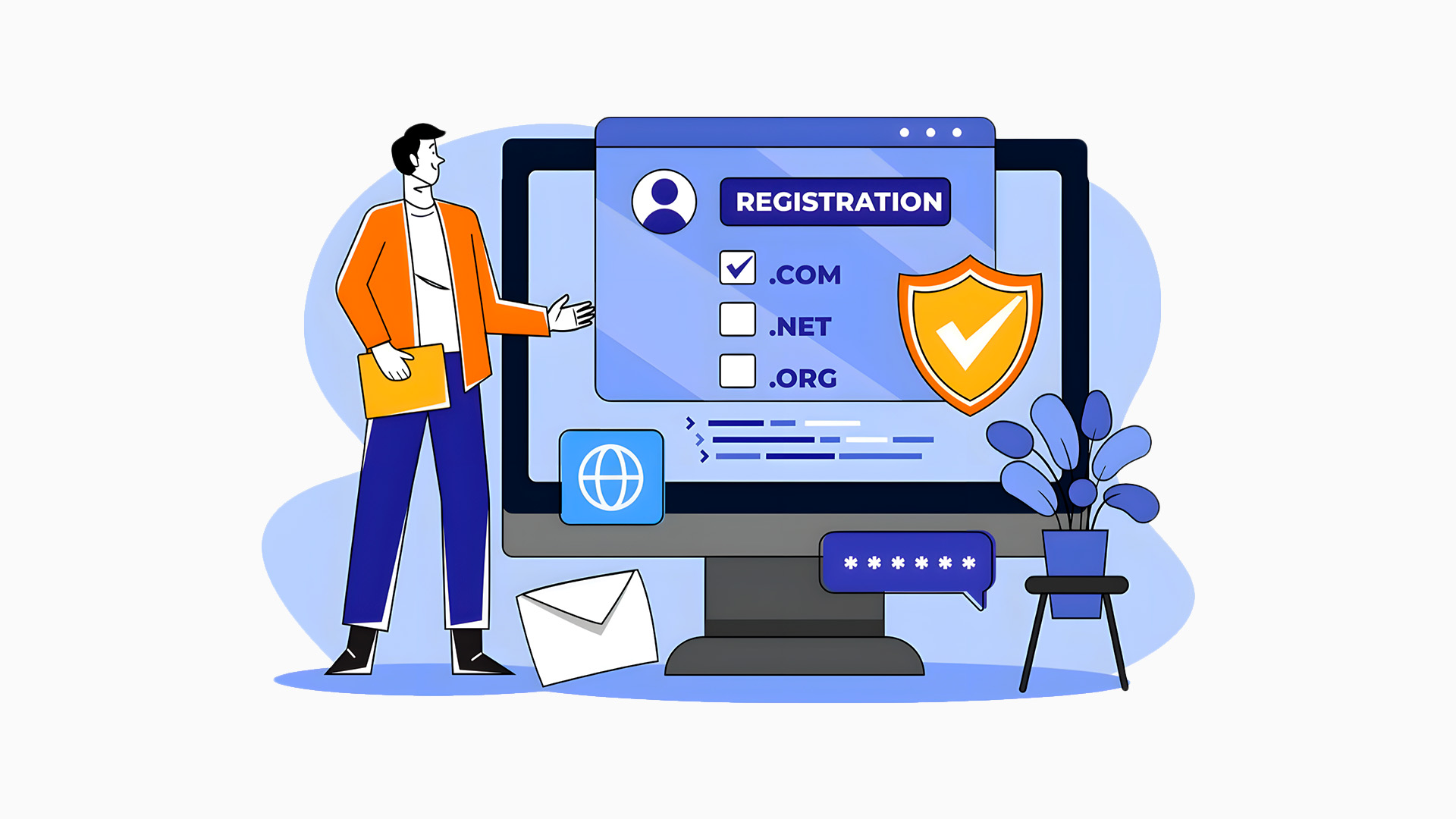 registrar domínio para criar um site