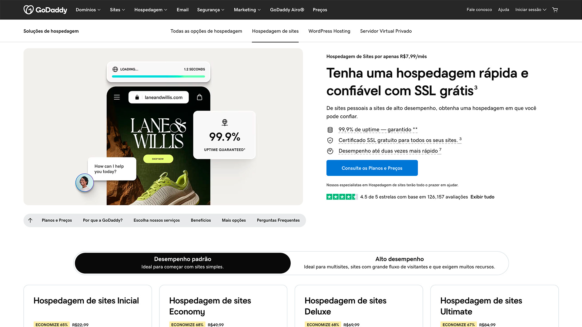 Hospedagem WordPress GoDaddy