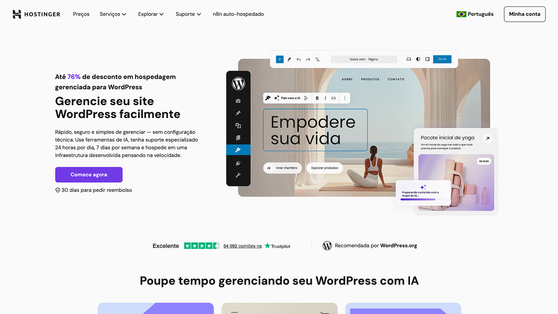 hospedagem wordpress