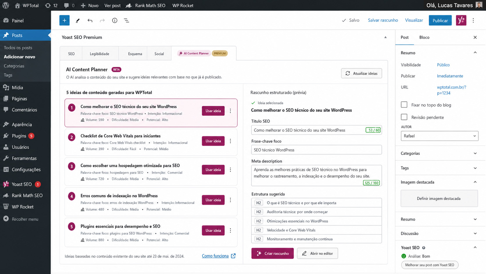ai content planner yoast seo premium
