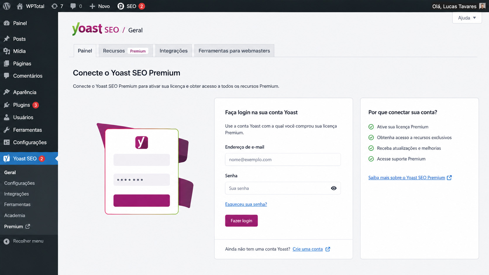 Como instalar Yoast SEO Premium