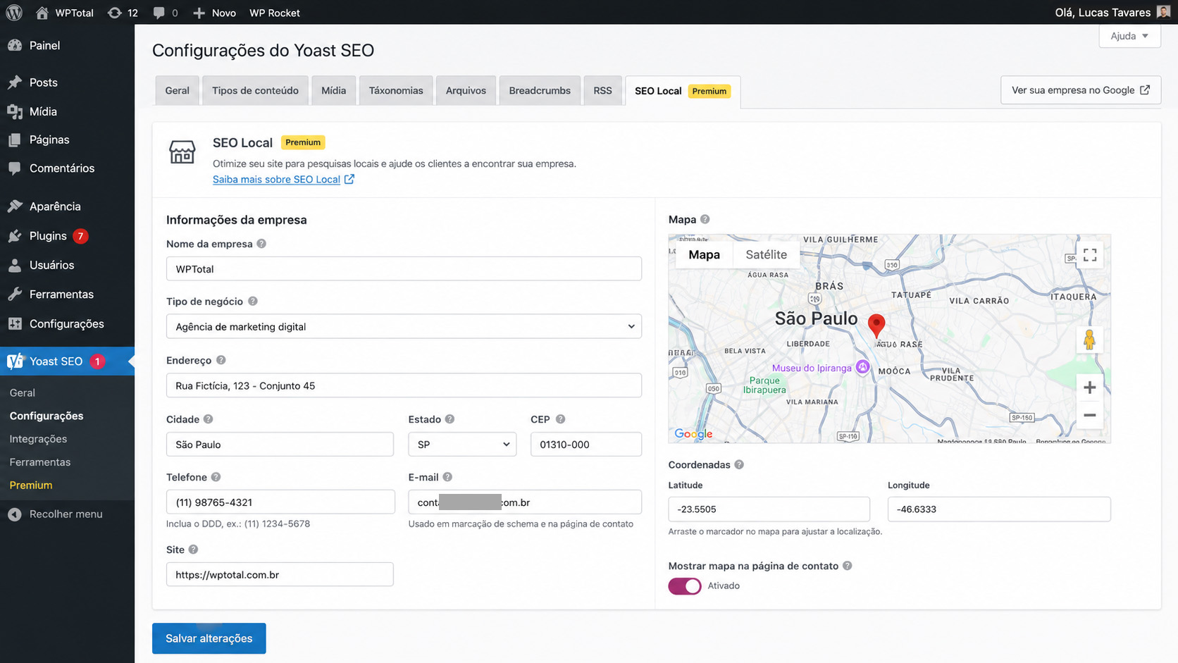 Configurando Yoast SEO Premium
